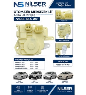Honda Civic Sol Arka Kapı Merkezi Kilit Motoru 2001-2005