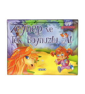 2 Yaş Mini Hareketli Kitaplar Zeynep ve Tek Boynuzlu At Çiçek Yayınları