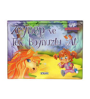 2 Yaş Mini Hareketli Kitaplar Zeynep ve Tek Boynuzlu At Çiçek Yayınları