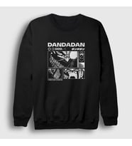 Presmono Unisex Siyah Poster Anime Dandadan Sweatshirt 513211tt