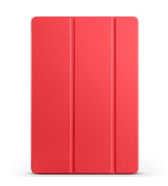 Lexroo Galaxy Tab S10 FE Plus Smart Cover Kalem Bölmeli Standlı 1-1 Kılıf - Kırmızı