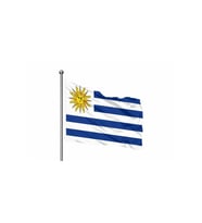 Uruguay Gönder Bayrağı 50x75 (Çok Renkli)