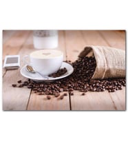 Cakatablo Masada Kahve Çekirdekleri ve Latte MDF Tablo