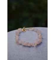 STONEAGE Pembe Kuvars Aşk Taşı Bayan Bileklik