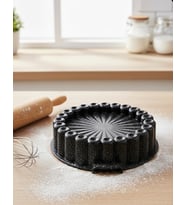 Granit Döküm Tart Kalıbı KEK KALIBI  28 CM (Siyah)