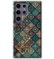 Galaxy S24 Ultra Kılıf HD Desen Baskılı Kılıf - Mandala Desen