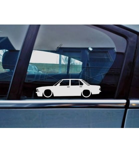 E28 535i Kelebek Cam Oto Sticker 17 CM 2 Adet