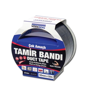 Mey İthalat® Vodaseal Duct Tape Tamir Bandı 50 Mm 10 Metre Siyah