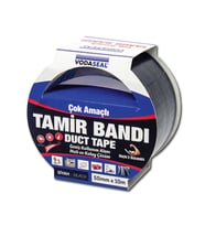 Mey İthalat® Vodaseal Duct Tape Tamir Bandı 50 Mm 10 Metre Siyah