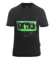 Bonesmen Yuvarlak Yaka T-shirt DOLAR (Siyah)