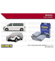 Vw Transporter T5 uzun (araca özel üretim) Oto Branda Araç Örtüsü tüm modeller Niken (Gri)
