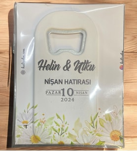 10 Adet Söz, Nişan, Nikah, Düğün Hediyesi Açacak Magnet Kart ve Ambalajlı Tek Tek (uznmg6)