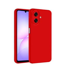 Samsung Galaxy A07 4g First Silikon - Kırmızı