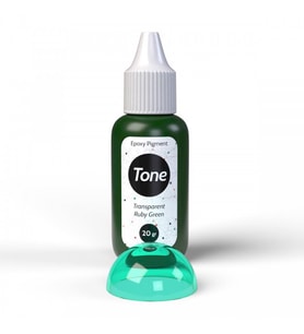 Resinin Tone Transparent Ruby Green Epoksi Epoksi Renk Pigmenti 20 ml