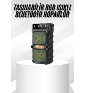 Lexroo Çift Çıkışlı Güçlü Bataryalı Kablosuz Yüksek Ses Kaliteli Bluetooth Hoparlör