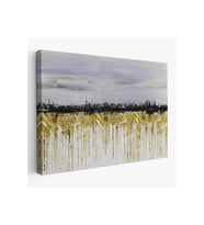 Gold Siyah ve Mavinin Müthiş Uyumu Modern Kanvas Tablo-5051