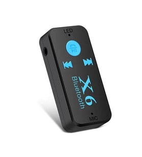 Hadron HD9004 Hafıza Kart Yuvalı Aux Araç Muzik Bluetooth Dongle (Siyah)