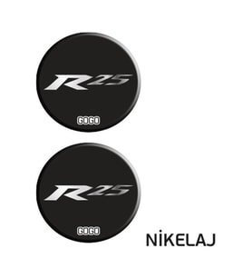 YAMAHA R25 UYUMLU KORUMA TAKOZ 2 (4X4) İKİLİ DAMLA ETİKET (DE039)