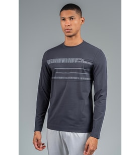 Maraton Regular Erkek Bisiklet Yaka Antrasit Sweatshirt