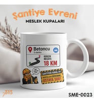 Betoncuya Özel Komik Kupa – Haritalara Güvenme Ustaya Sor Baskılı Seramik Kupa