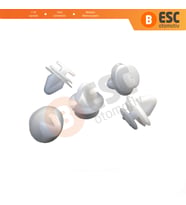 Renault Peugeot İçin 10 Adet Beyaz Renk Döşeme Klipsi 7703077469