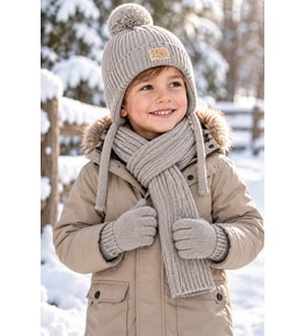 KİTTİ 26170-10 ERKEK 4-8 YAŞ ATKI BERE ELDİVEN SET