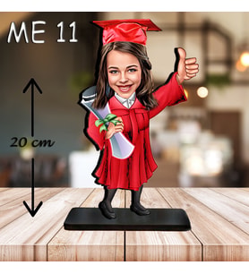 KİŞİYE ÖZEL KARİKATÜR KIZ MEZUNİYET