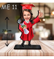 KİŞİYE ÖZEL KARİKATÜR KIZ MEZUNİYET