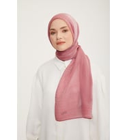 Armine Işıltılı Logo Detaylı Şal Koyu Pembe