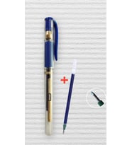 Uni-Ball Um-153 Signo Broad Roller Kalem  MAVİ 1.0 mm Davetiye Kalemi + YEDEK uç /İmza Kalemi / Jel Kalem / MAVİ Yazan Davetiye Anı Defteri Kalemi-T451