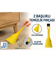 2 ADET Elektrostatik Temizlik Silme Mini Tüy Dizüstü Masaüstü Bilgisayar Mini Klavye Fırçası Araç Detay Fırçası