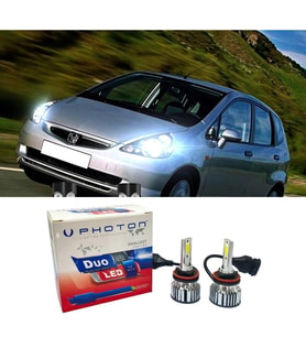 Honda Jazz Led Xenon Uzun + Kısa Far Ampulü H4 Duo Yeni Seri Beyaz
