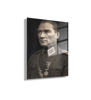 Cam Tablo Başkomutan Atatürk Portresi