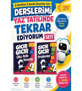 2.Sınıftan 3.Sınıfa Geçenler İçin Derslerimi Yaz Tatilinde Tekrar Ediyorum Seti -5