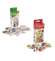 Manyetik Hayvanlar ve Manyetik Meyve Sebze 2 Li Set, Eğitici Magnet Set