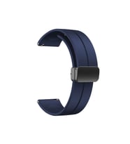 Samsung Galaxy Watch Active 2 44mm Uyumlu Kordon Silikon Metal Mıknatıslı Toka Zore KRD-84 Kayış