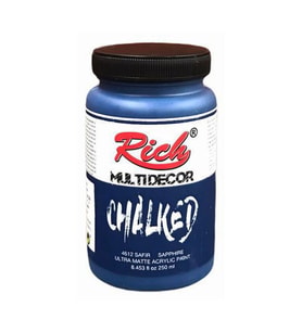 Rich Multi Decor Chalked Akrilik Boya 250 cc. 4612 SAFİR 