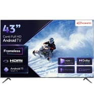 43 İnç Full HD Android TV (CT43AN300F) Dolby Atmos Vision, HDR, Çerçevesiz, Dahili Uydu Alıcı, Wi-Fi, Bluetooth, Chromecast Built-in, 2x HDMI, Smart TV