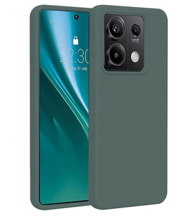 Newface Xiaomi Redmi Note 13 Pro 5G Kılıf First Silikon - Koyu Yeşil