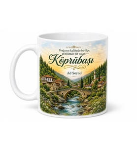 Köprübaşı'nın Doğası ve Kültürü Manisa Hatırası Kupa Bardak Hediye