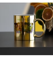 Anneye Hediye Fotoğraflı Gold Kupa Bardak