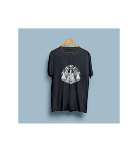 Oversize Budizm / Buddha Tapınak tasarım unisex T-shirt