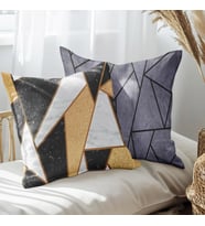 eJOYA Modern Tasarımlı 2'li Yastık İçi Ve Kırlent Kılıfı 45cm 113449