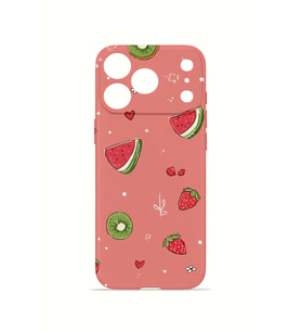 iPhone 17 Pro Max Vorian İnce Kamera Korumalı Mika Kılıf Summer Fruit Crush