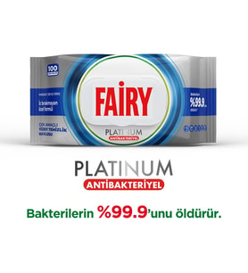 Platinum Antibakteriyel Yüzey Temizlik Havlusu 100 Yaprak Beyaz Sirke & Karbonat 48 Saat Temizlik Etkili İz Bırakmayan Formül