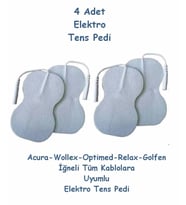 Tens Pedi Acura, Wollex, Optimed,  Relax 4 Adet Elektro Ped Tüm Cihazlarla Uyumlu Ped Tens Peti
