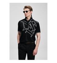 Lufian Parker Siyah Erkek Polo Yaka T-shirt 111040246