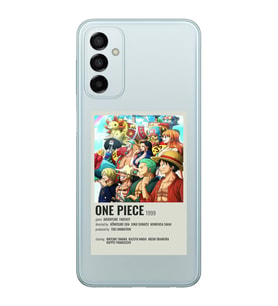 Samsung Galaxy M14 Uyumlu One Piece Desenli Şeffaf Telefon Kılıfı
