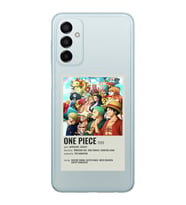 Samsung Galaxy M14 Uyumlu One Piece Desenli Şeffaf Telefon Kılıfı