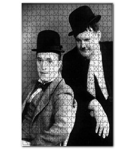 Cakapuzzle Arthur Stanley Jefferson ve Oliver Hardy Puzzle Yapboz MDF (Ahşap) (120 Parça)